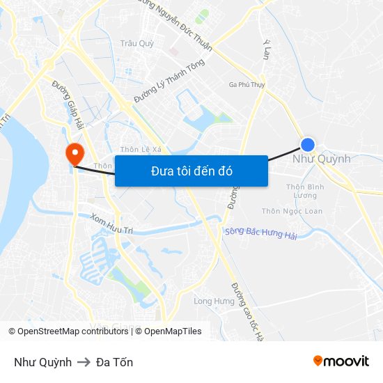 Như Quỳnh to Đa Tốn map