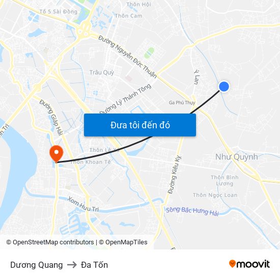 Dương Quang to Đa Tốn map