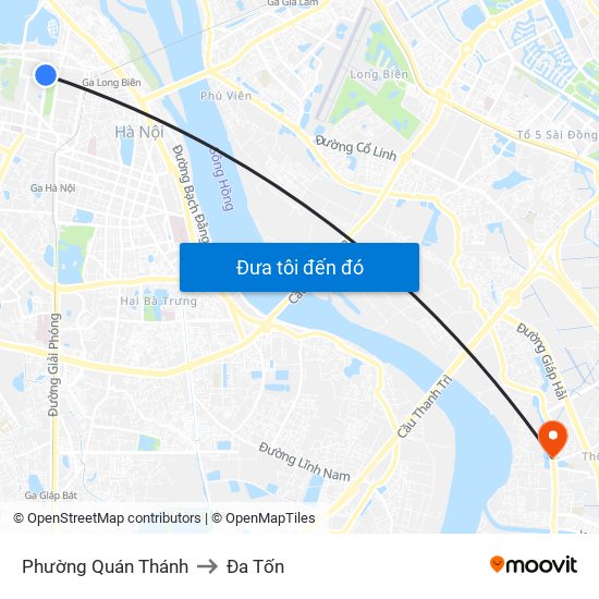 Phường Quán Thánh to Đa Tốn map