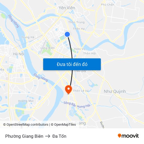 Phường Giang Biên to Đa Tốn map