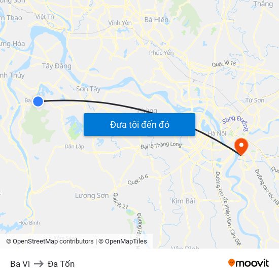 Ba Vì to Đa Tốn map