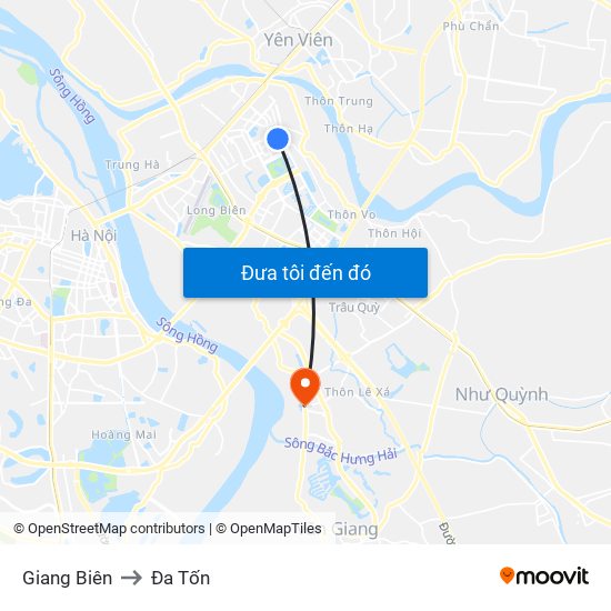 Giang Biên to Đa Tốn map