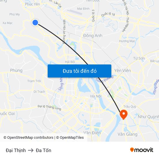 Đại Thịnh to Đa Tốn map