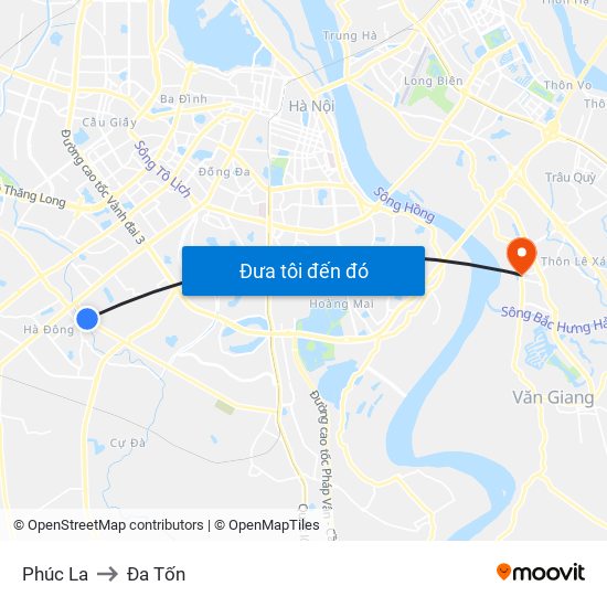 Phúc La to Đa Tốn map