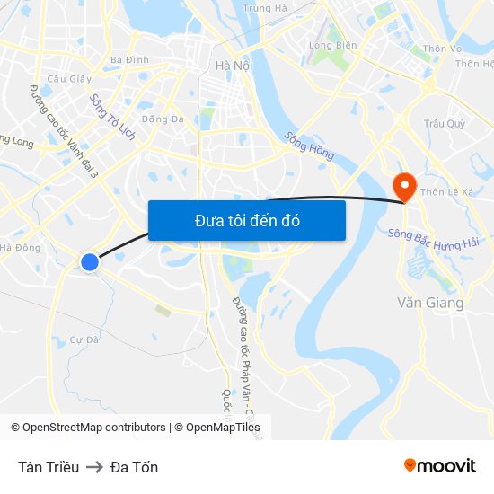 Tân Triều to Đa Tốn map