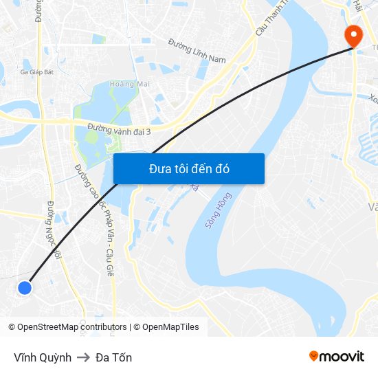Vĩnh Quỳnh to Đa Tốn map