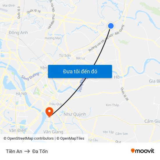 Tiền An to Đa Tốn map