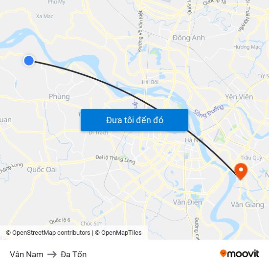 Vân Nam to Đa Tốn map