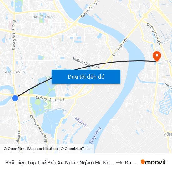 Đối Diện Tập Thể Bến Xe Nước Ngầm Hà Nội - Ngọc Hồi to Đa Tốn map