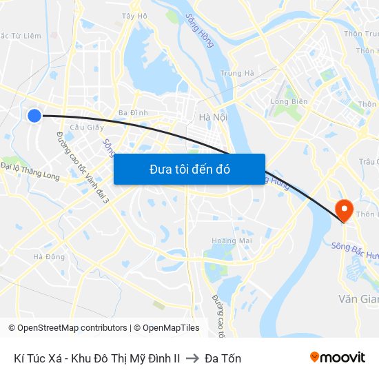 Kí Túc Xá - Khu Đô Thị Mỹ Đình II to Đa Tốn map