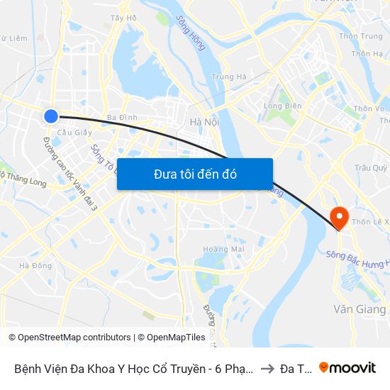 Công Ty Miwon - Phạm Hùng to Đa Tốn map