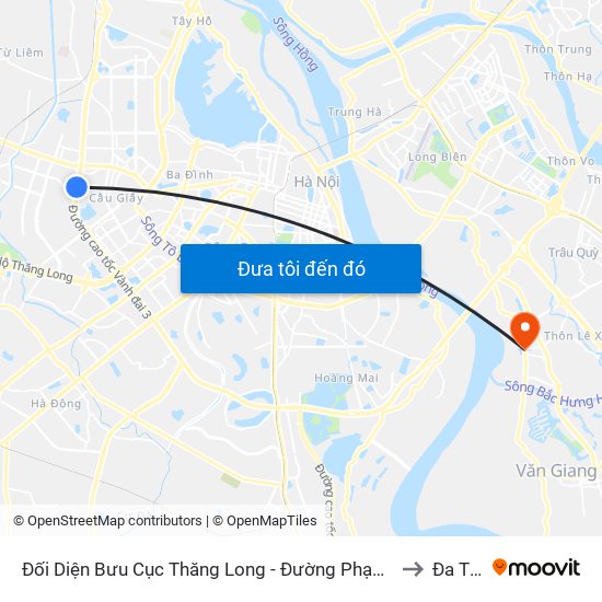 Đối Diện Bưu Cục Thăng Long - Đường Phạm Hùng to Đa Tốn map