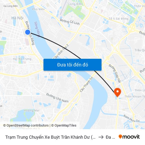 Trạm Trung Chuyển Xe Buýt Trần Khánh Dư (Khu Đón Khách) to Đa Tốn map