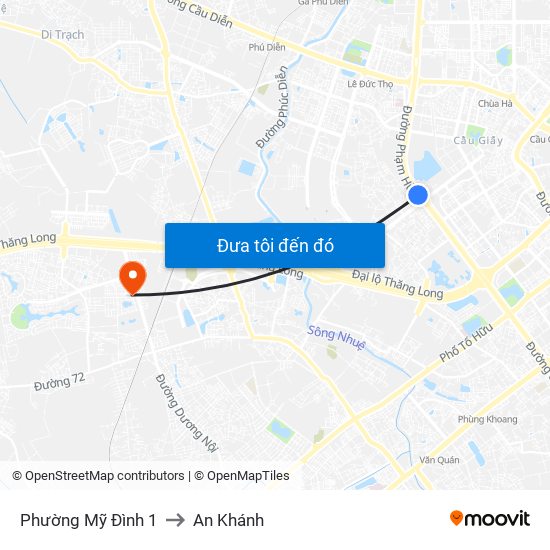 Phường Mỹ Đình 1 to An Khánh map