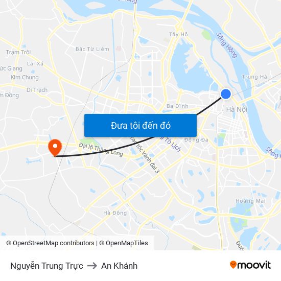 Nguyễn Trung Trực to An Khánh map