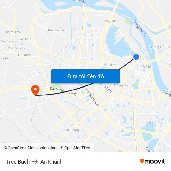 Trúc Bạch to An Khánh map