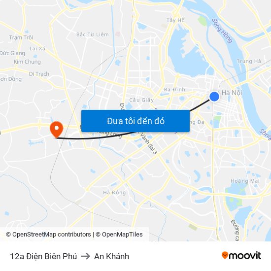 12a Điện Biên Phủ to An Khánh map