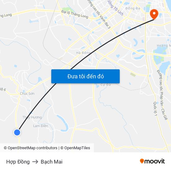 Hợp Đồng to Bạch Mai map