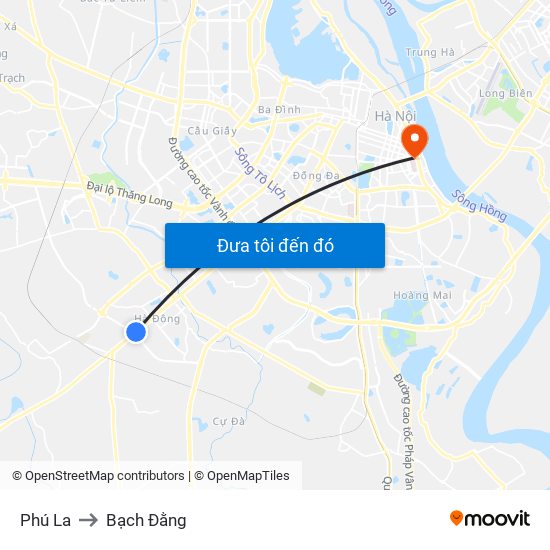 Phú La to Bạch Đằng map
