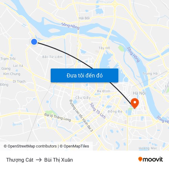 Thượng Cát to Bùi Thị Xuân map