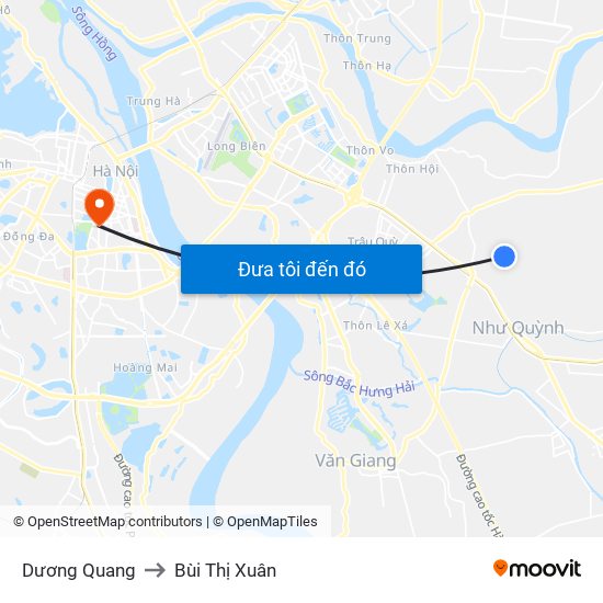 Dương Quang to Bùi Thị Xuân map