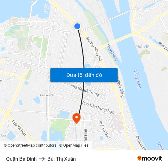 Quận Ba Đình to Bùi Thị Xuân map