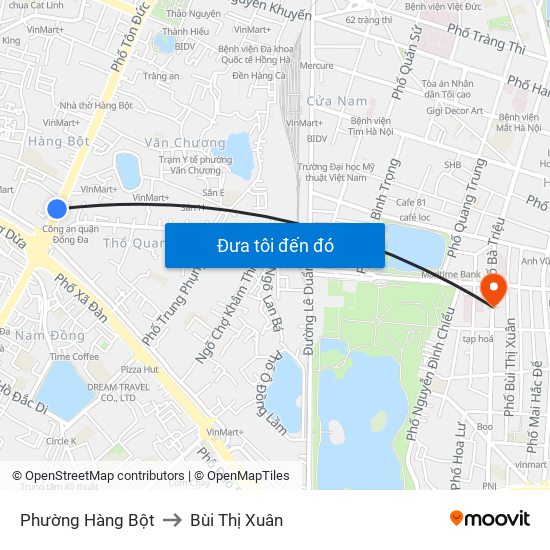 Phường Hàng Bột to Bùi Thị Xuân map