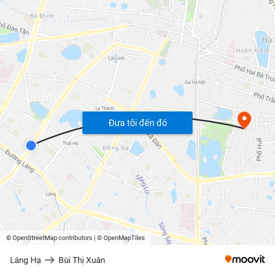 Láng Hạ to Bùi Thị Xuân map