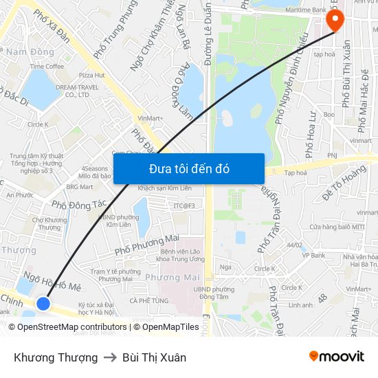 Khương Thượng to Bùi Thị Xuân map