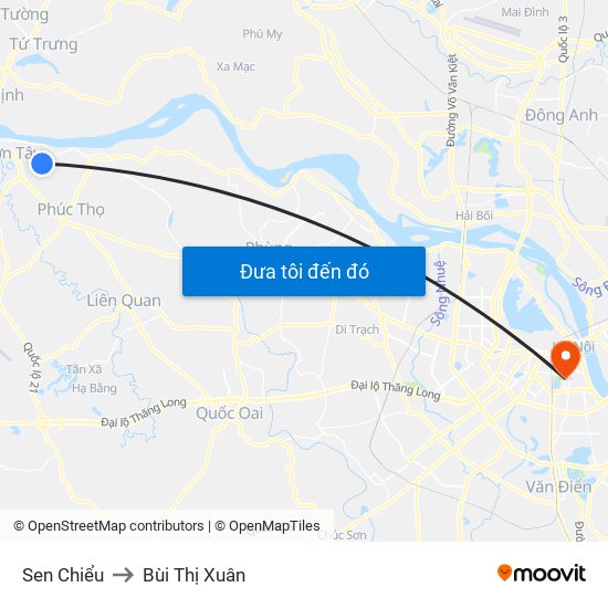 Sen Chiểu to Bùi Thị Xuân map