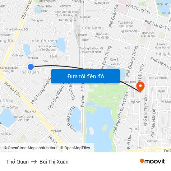 Thổ Quan to Bùi Thị Xuân map