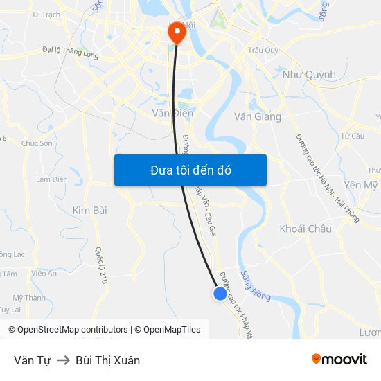 Văn Tự to Bùi Thị Xuân map