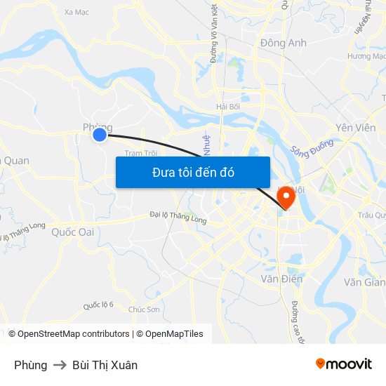 Phùng to Bùi Thị Xuân map