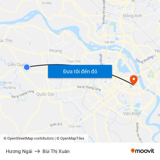 Hương Ngải to Bùi Thị Xuân map
