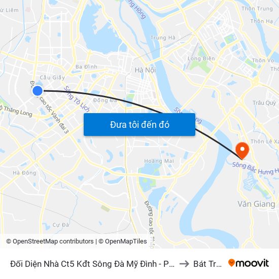 Đối Diện Nhà Ct5 Kđt Sông Đà Mỹ Đình - Phạm Hùng to Bát Tràng map