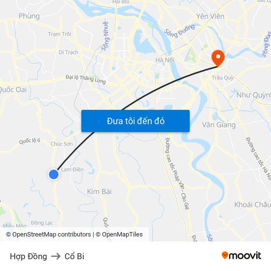 Hợp Đồng to Cổ Bi map