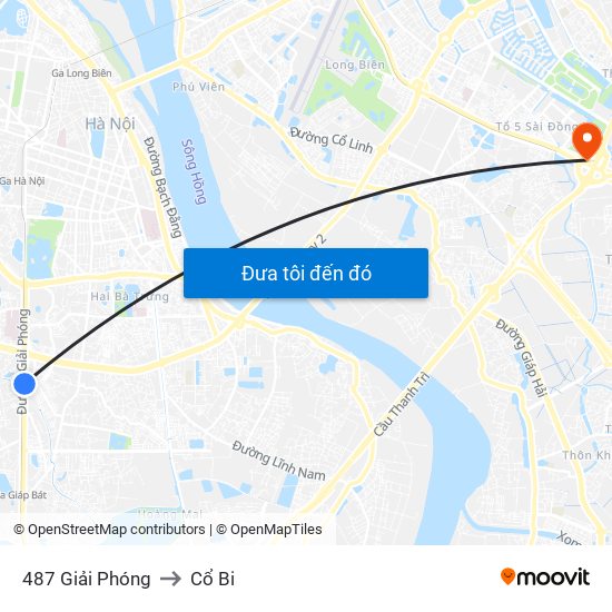 487 Giải Phóng to Cổ Bi map