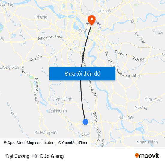 Đại Cường to Đức Giang map