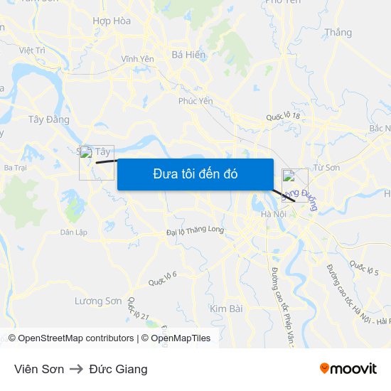 Viên Sơn to Đức Giang map