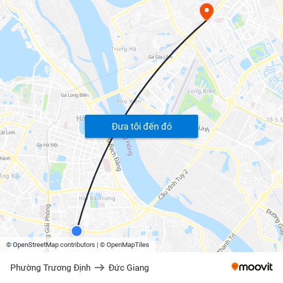 Phường Trương Định to Đức Giang map