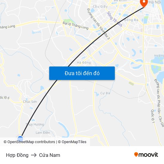 Hợp Đồng to Cửa Nam map