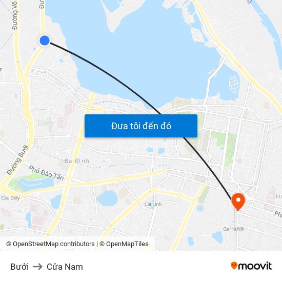 Bưởi to Cửa Nam map