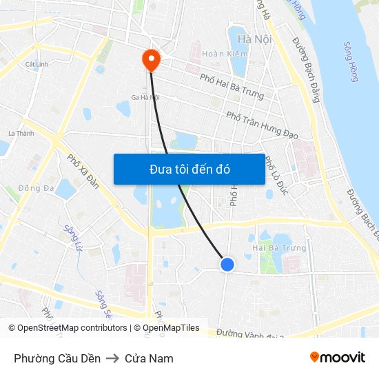 Phường Cầu Dền to Cửa Nam map