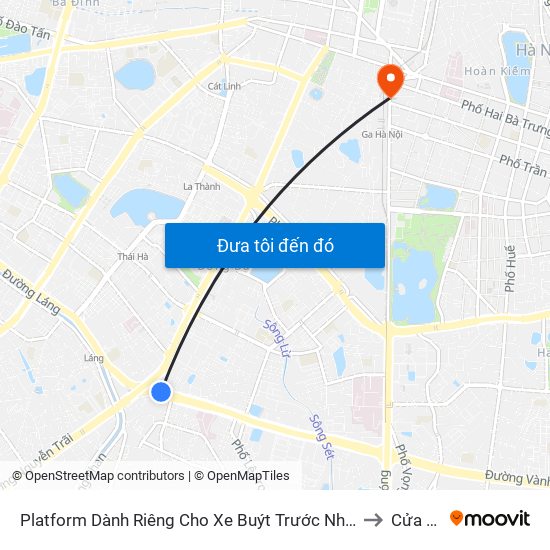 Platform Dành Riêng Cho Xe Buýt Trước Nhà 604 Trường Chinh to Cửa Nam map