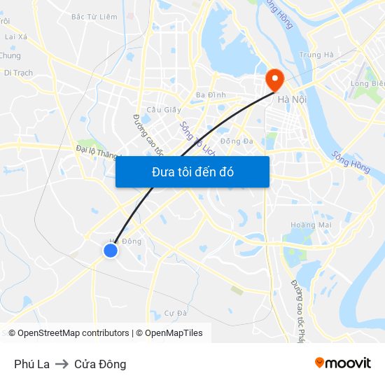 Phú La to Cửa Đông map