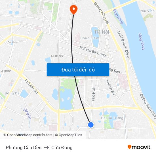 Phường Cầu Dền to Cửa Đông map