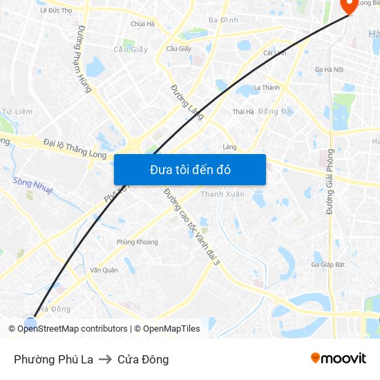 Phường Phú La to Cửa Đông map