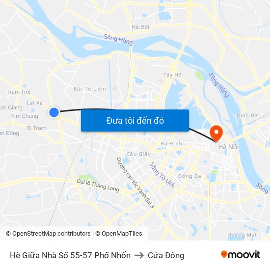 Hè Giữa Nhà Số 55-57 Phố Nhổn to Cửa Đông map