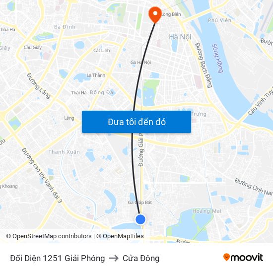 Đối Diện 1251 Giải Phóng to Cửa Đông map