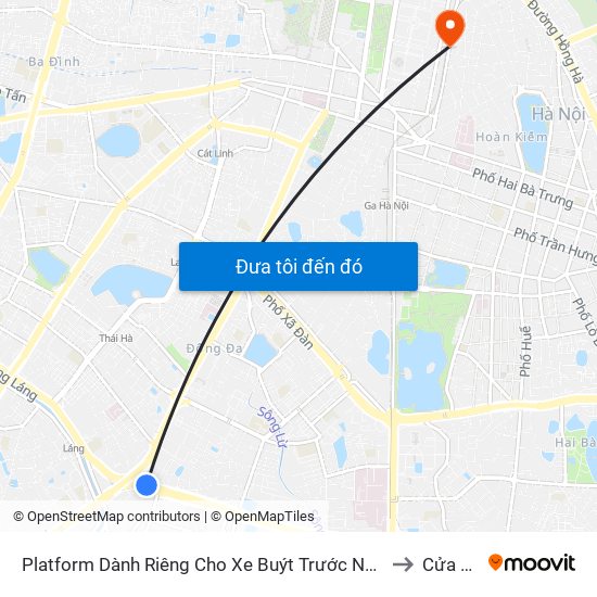 Platform Dành Riêng Cho Xe Buýt Trước Nhà 604 Trường Chinh to Cửa Đông map